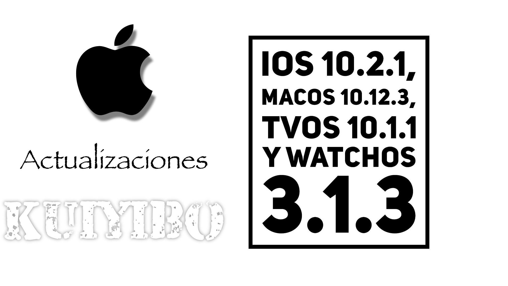 Actualizaciones para todos los dispositivos iOS 10.2.1, macOS Sierra 10.12.3, tvOS 10.1.1 y watchOS 3.1.3